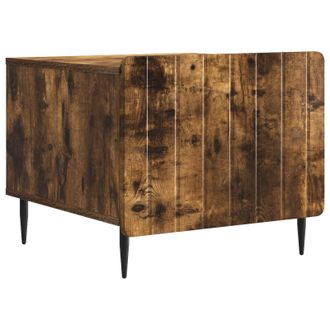 vidaXL Mesa De Caf&eacute; Roble Ahumado 49 X 50 X 42 Cm Madera De Ingenier&iacute;a Vidaxl