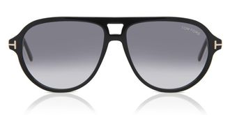 Tom Ford FT0932 JEFFREY 01B Mens Sunglasses Black Size 59