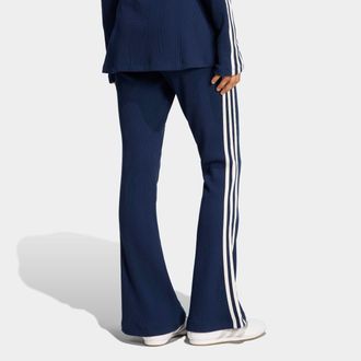 adidas Sporthose ADIDAS ORIGINALS WAFFLE PANTS, Damen, Gr. XXL, N-Gr, night indigo, Obermaterial: 59% Baumwolle, 39% Polyester, 2% Elasthan, Hosen Sporthose