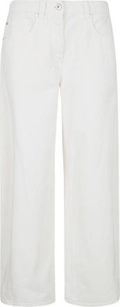 Brunello Cucinelli Brunello Cucinelli Womens Cotton Trousers - White - Size EU 44 (Womens)