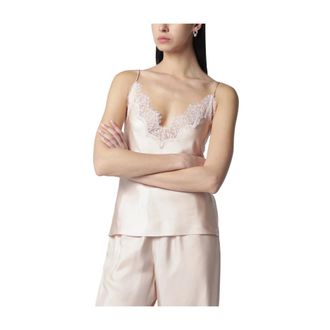 R&oacute;he Sleeveless Tops, female, Pink, Size: M Lace Camisole