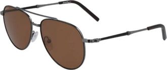 Ferragamo SF226S 021 Black Dark Ruthenium/Brown