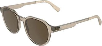 Lacoste L6087S 264 Zonnebril - Heren - Zonnebrillen - Beige - 52 MM - Accessoires
