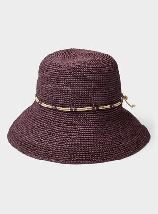 Sans Arcidet Paris Womens Fany wide-brim raffia hat