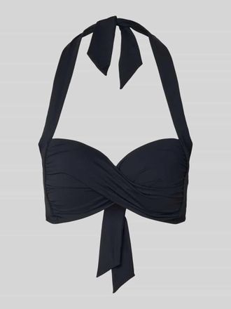 Seafolly Bikini Oberteil mit Raffungen Modell Twist in Black, Gr&ouml;&szlig;e 38