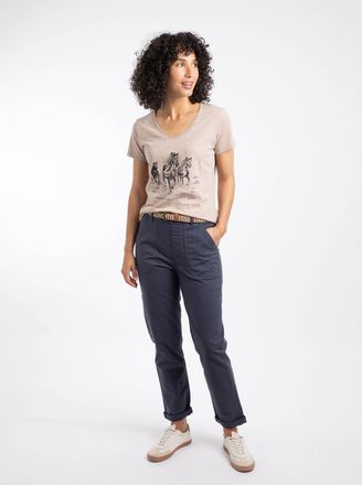 Weird Fish Malorri Chino Trousers in Navy at Nordstrom, Size 14