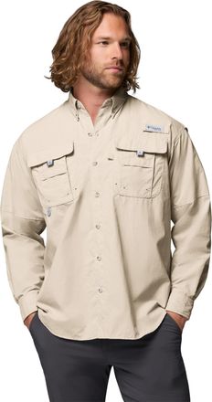 Columbia Mens Adult Bahama II Long Sleeve Shirt, 2024 Fossil, XX-Large