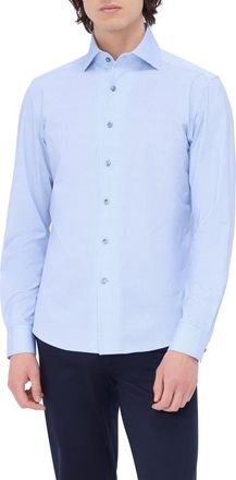 Bugatchi James OoohCotton Button-Up Shirt in Air Blue at Nordstrom, Size Xxx-Large