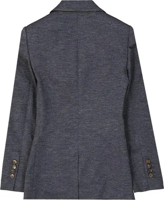Brunello Cucinelli Womens Gray Wool Blazer Clothing