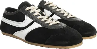 Dries Van Noten Suede Colorblock Sneakers - Black