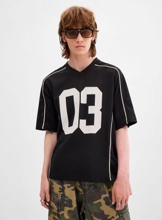 Djab Mens Number trim football jersey