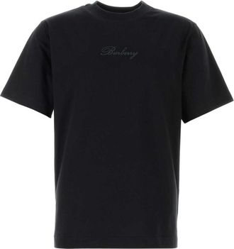 Burberry Black Crew Neck T-Shirt