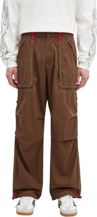 Pleasures Public Utility Pants - Heren - Wijde Broeken - Bruin - W32 - Katoen - Broeken