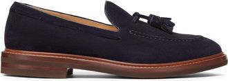 Brunello Cucinelli Brunello Cucinelli Mens Suede Moccasins With Tassels - Dark Blue - Size EU 40
