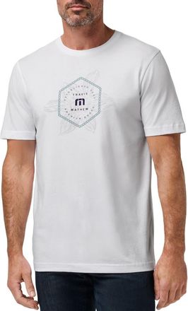 Travis Mathew Money Talks Cotton Graphic T-Shirt in White at Nordstrom, Size Xx-Large