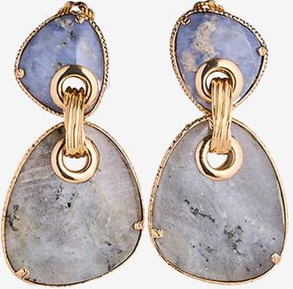 Gas Bijoux Clip-Ohrringe aus Halbedelsteinen Silia GM