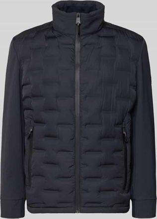 Strellson Regular Fit Steppjacke mit Stehkragen Modell AVIO FLEX 2.0 in Marine, Größe 48