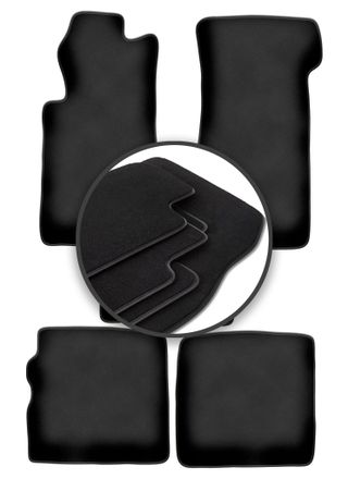 OEM Alfombrillas Premium Para Mercedes Sl R107 Delanteras Largas (1971-1989)