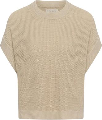 Part Two Ronde hals gebreid - Dames - Ronde hals truien - Beige - M - Truien & Vesten