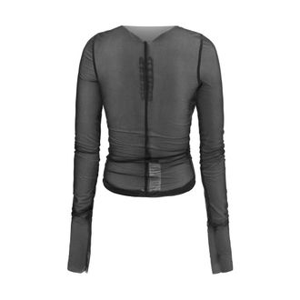 Rick Owens Womens Black Nylon Blouse