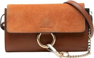 Chlo&eacute; Pre-owned Faye Crossbody Bag - Dames - Vintage Schoudertas - Bruin - ONE Size - Leer - Vintage