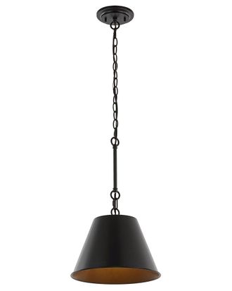 Jonathan Y Designs Jonathan Y Harper 12In 1-Light Industrial Farmhouse Iron Led Pendant