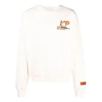 Heron Preston FW21 Heron Print Sweatshirt Off White HMBA016F21JER003-0440