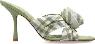 Burberry Heeled Mules Mews - Dames - Muiltjes - Groen - 36 EU - Leer - Schoenen