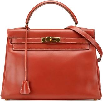 Hermès Borsa a tracolla Kelly Retourne 32 in pelle Box Calf 1995 - Rosso