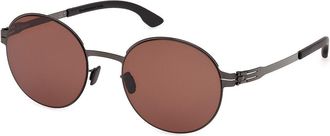 Ic! Berlin IC0215 Pina 08E Mens Sunglasses Gunmetal Size 53