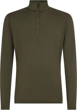 Icebreaker 200 Oasis L/S Half Zip Merinounterw&auml;sche f&uuml;r Herren | oliv/braun