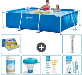 Intex Piscina Con Estructura Rectangular - 220x150x60 Cm - 7-piezas S21247