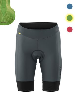 Gonso Fahrradhose GONSO SITIVO W, Damen, Gr. 34, Normalgr&ouml;ssen, grau (hellgr&uuml;n), 65% Polyamid, 35% Elasthan, Hosen Fahrradhose, Damen Radhose, Radlerhose mi