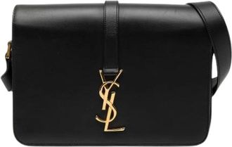 Saint Laurent Pre-owned Cross Body Bags, female, Black, Size: ONE SIZE Pre-owned Monogram Universite Bag