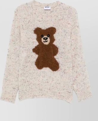 Moschino silk crewneck jumper