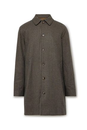 A.P.C. Mac Paul Houndstooth Wool-Blend Coat