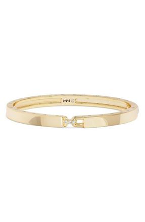 Melinda Maria Ashley Lock Cuff in Gold-White at Nordstrom, Size Medium