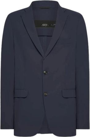 Roberto Ricci Design Slim Fit Reverskraag Jas - Heren - Blazers - Blauw - M - Jassen