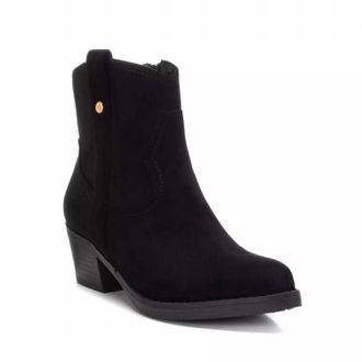 Xti Womens Suede Italian Western Boots In Black