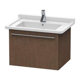 Duravit Duravit X-large Mueble De Pared 6056, 1 Extra&iacute;ble, 600mm Para Starck 3, Color (frente/cuerpo): Chapa De Madera Aut&eacute;ntica De Nogal Americano - Xl605601