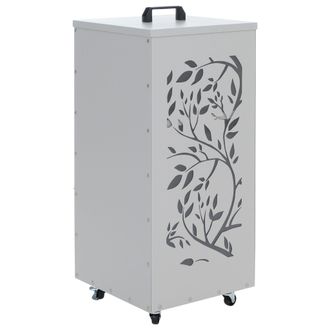 Hhg [nunca Usado] Contenedor De Pellets Hhg-257 Ranken, Caja De Almacenamiento Para Pellets, Ideal Por Ejemplo Para Pienso Para Animales, Con Ruedas, 86 X