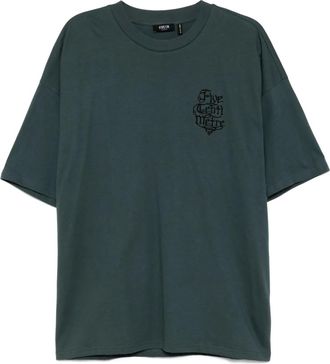 Five CM logo-embroidered T-shirt - men - Cotton - S - Green