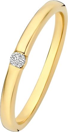 Isabel Bernard De la Paix Mia Ring met Diamant - Dames - Ringen - Geel - 48 MM - Accessoires