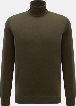 Braun Hamburg Men - Cashmere turtleneck jumper olive