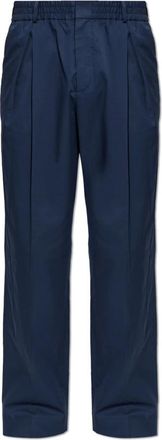 Balmain Crisp Crease Broeken - Heren - Nette broeken - Blauw - L - Katoen - Broeken