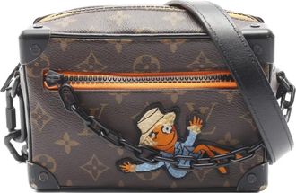 Louis Vuitton Borsa a spalla Soft Trunk mini con monogramma 2021 - Marrone