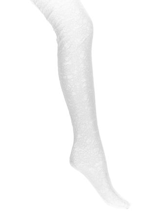 Valentino Garavani Womens Chez Valentino Lace Tights