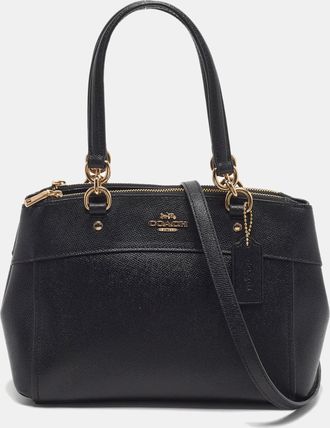 Coach Brooke Carryall Mini Black Leather Satchel