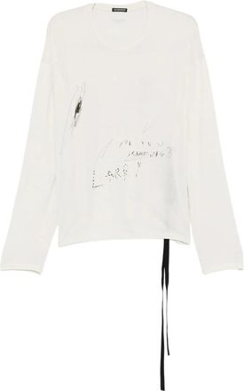 Ann Demeulemeester Emil Graphic-print Long-sleeve Top