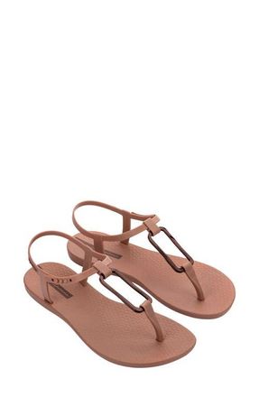 Ipanema Clas Modern Water Resistant Ankle Strap Sandal in Brown/Bronze at Nordstrom, Size 10